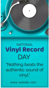 Maximalist National Vinyl Record Day  Instagram Story template
