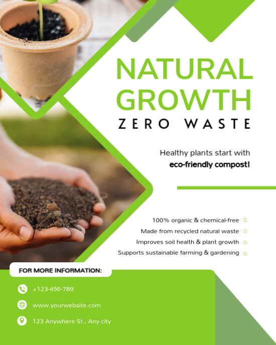 Maximalist Natural Growth Waste Sale Advertisement Instagram Portrait template