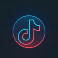 Maximalist Nein Tiktok Logo  Instagram Post template