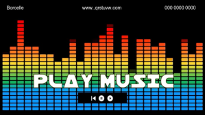 Maximalist Neon/art/list/outro/intro/player/play/concert/music/video/sound/retro/musical/music/tradi Digital Display (16:9) template