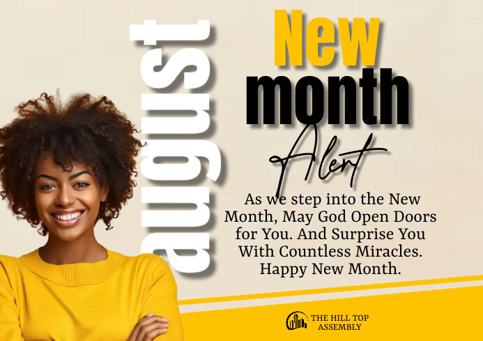 Maximalist New Month August A4 template