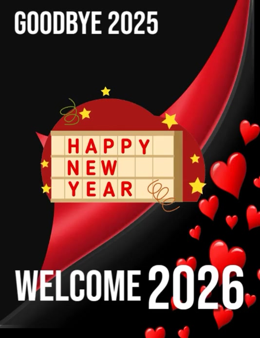Plantilla de Maximalist New Year 2026 Flyer (us Letter), new year flyer ...