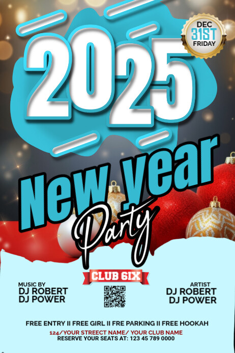 Copy of Maximalist New Year Banner 2025 Banner 4' × 6' | PosterMyWall