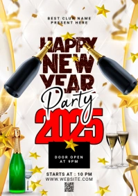 Maximalist New Year Eve Flyer A2 template