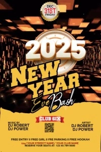 Maximalist New Year Flyer 2025 Tumblr Graphic Tumblr Graphic template