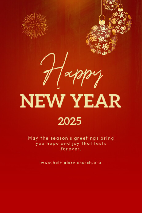 Maximalist New Year Poster Template | PosterMyWall