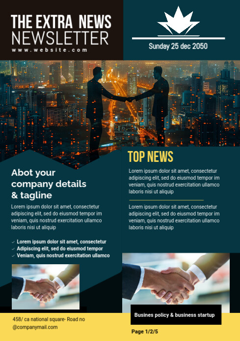 Copy of Maximalist Newsletter Flyer Template A3 | PosterMyWall