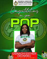 Maximalist Nigerian Youth Service Corps Pop Instagram Portrait template