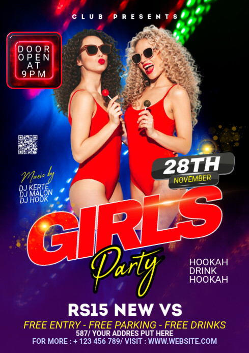 Maximalist Night Club A2 template