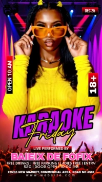 Maximalist Night Club Facebook Story template