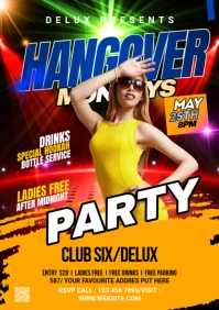 Maximalist Night Club Flyer A3 template