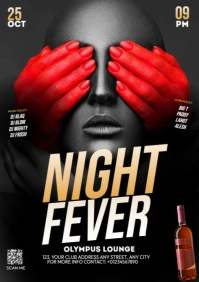 Maximalist Night Club Flyer A3 template