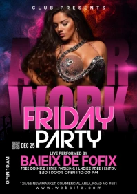 Maximalist Night Club Flyer Template A2