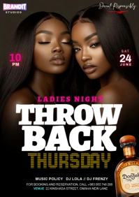 Maximalist Night Club Jams Club Party Event Flyer A4 template