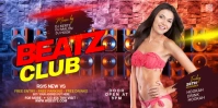 Maximalist Night Club Party Eventbrite Banner template