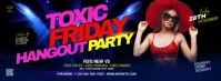 Maximalist Night Club Party Facebook Cover Photo template