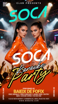 Maximalist Night Club Party Facebook Story template