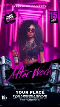 Maximalist Night Club Party Flyer Instagram Reel template