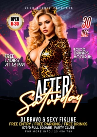 Maximalist Night Club Party Flyer Template A1