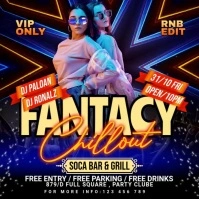 Maximalist Night Club Party Flyer Template Instagram Post