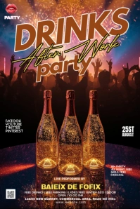 Maximalist Night Club Party Pinterest Graphic template