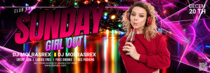 Paars Sunday Club Event Tumblr-banner Template