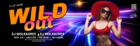 Maximalist Night Club Party Twitter Header  Twitter Banner template