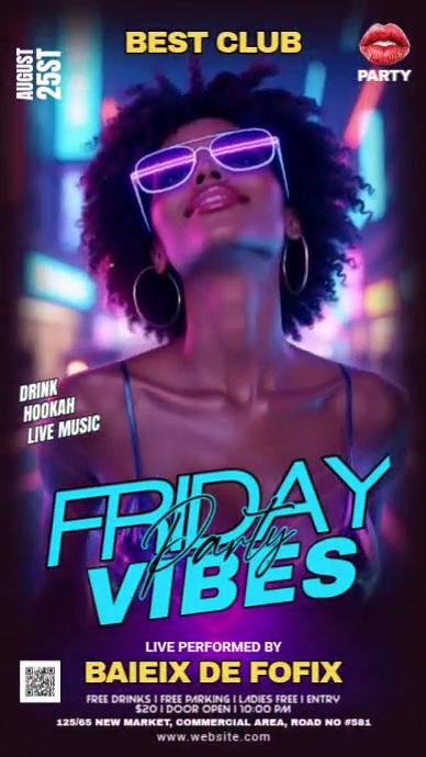 Club Party Whatsapp Status Template | PosterMyWall