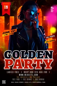 Maximalist Night Club Pinterest Graphic template