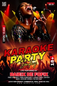 Maximalist Night Club Pinterest Graphic template