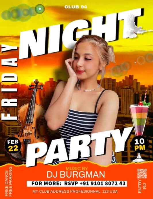 Copy of Maximalist Night Party Flyer (us Letter) | PosterMyWall