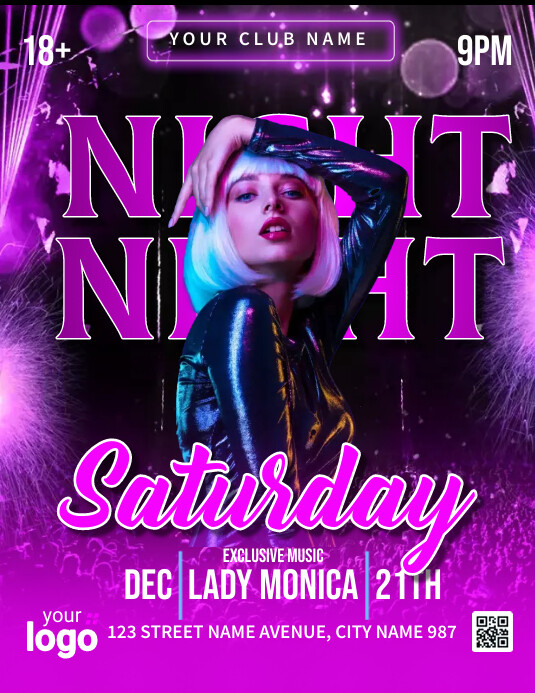 Copy of Maximalist Night Party Flyer (us Letter) | PosterMyWall