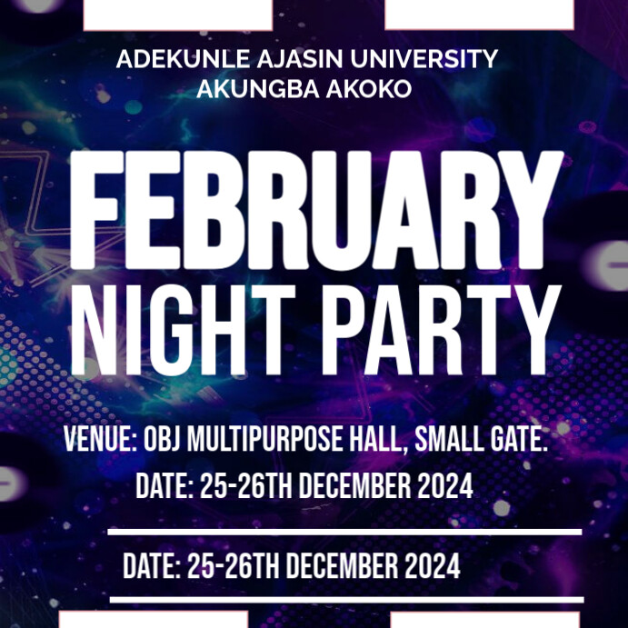Copy of Maximalist Night Party Instagram Post | PosterMyWall
