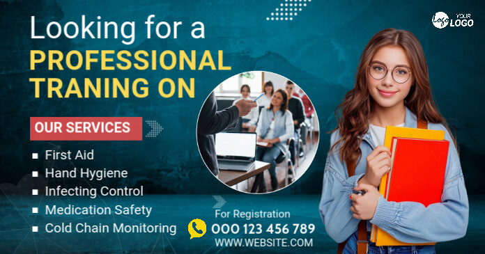 Copy of Maximalist Nurse Training Ad Template Facebook Shared Image ...