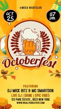 Maximalist October Fest Digital Display (9:16) template