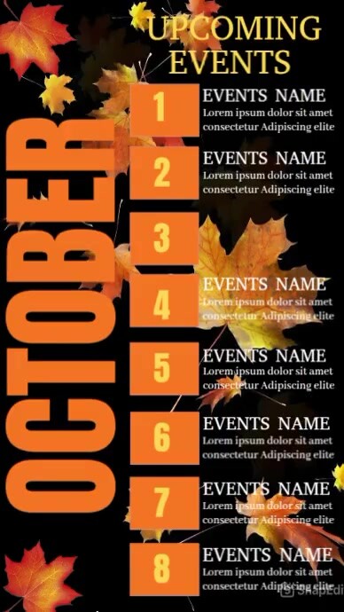Copy of Maximalist October Upcoming Events Video Instagram Story ...