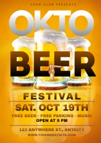 Maximalist Oktobeer Festival Event A4 template