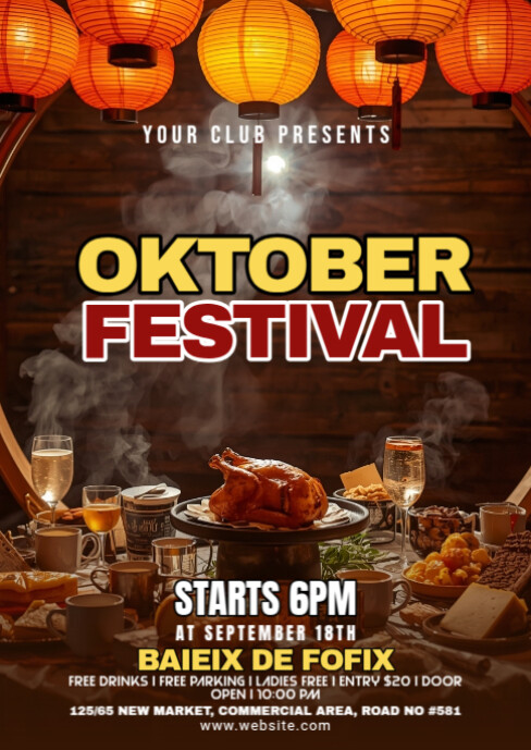 Maximalist Oktoberfest A6 template