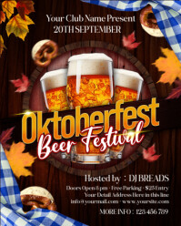 Preto Oktoberfest Beer Festival Instagram Portrait Template