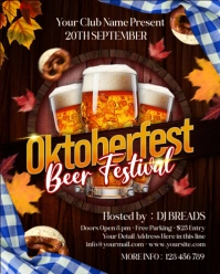 Maximalist Oktoberfest Beer Festival Instagram Portrait template