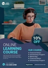 Maximalist Online Class Flyer A5 A5 template