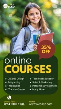 Maximalist Online Courses Ad Instagram Story template