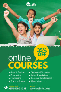 Maximalist Online Courses Ad Tumblr Graphic template