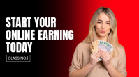 Maximalist Online Earning Youtube Thumbnail template