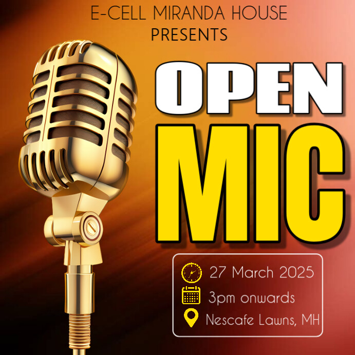 Copy of Maximalist Open Mic Instagram Post | PosterMyWall