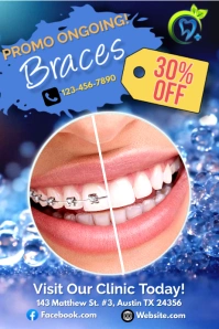 Maximalist Ortho Braces Poster Póster template
