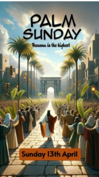 Maximalist Palm Sunday Template  Instagram Story
