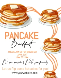 Maximalist Pancake Breakfast Flyer (us Letter) template