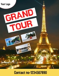 Maximalist Paris Flyer (us Letter) Volante (Carta US) template