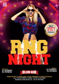 Maximalist Party Flyer A1 template